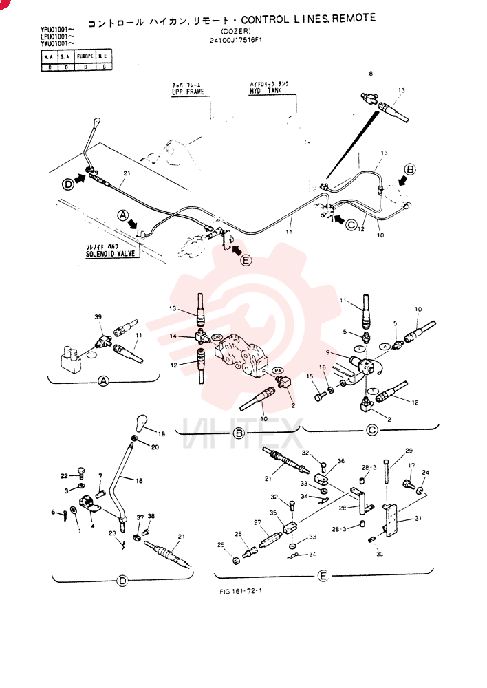 CONTROL LINES, REMOTE 24100J17516F1