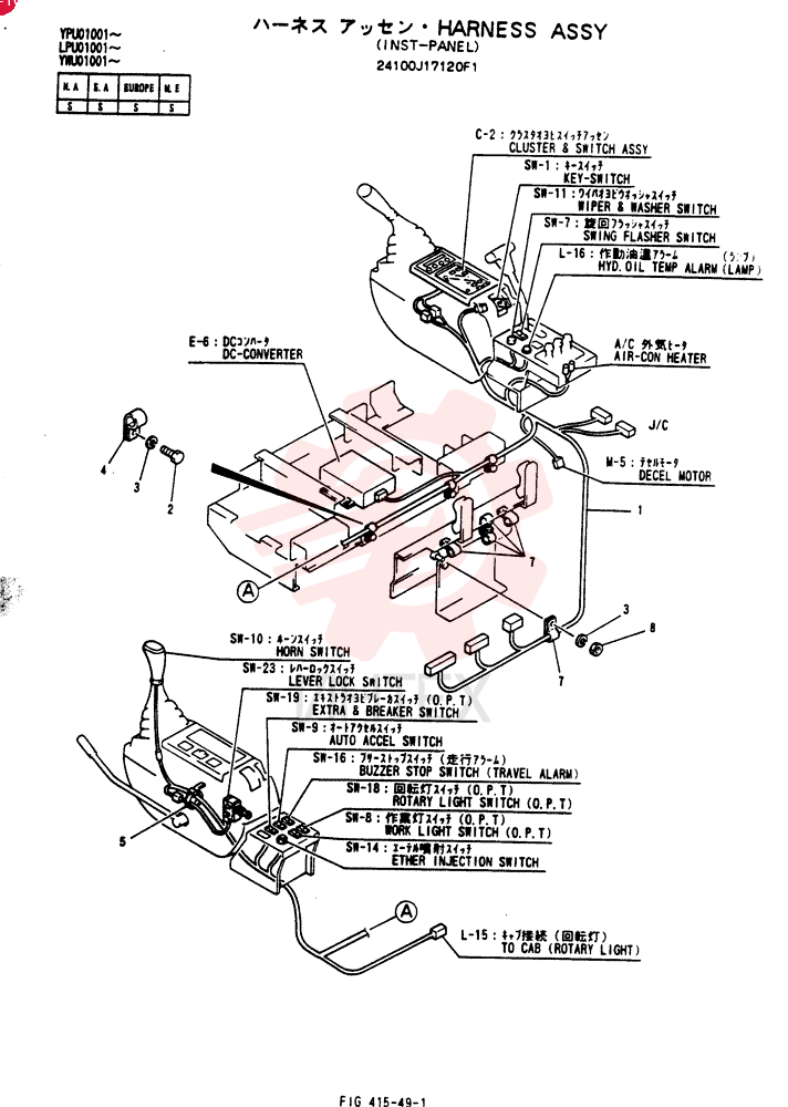 HARNESS ASSY 24100J17120F1