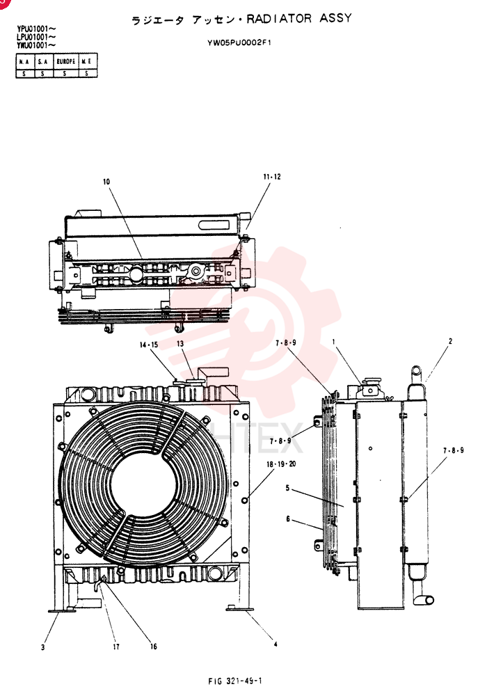 RADIATOR YW05PU0002F1