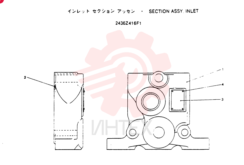 Схема (SK100) - MARK IV EXCAVATOR ASN YWU1001 (1/95-12/03) 2436Z416F1