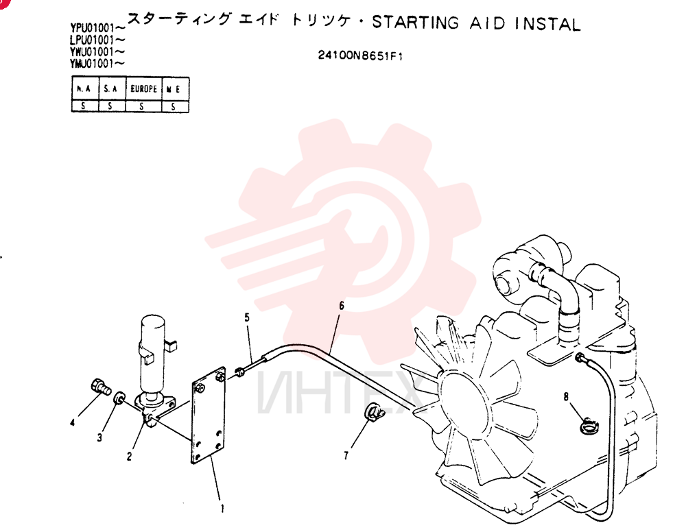 STARTING AID INSTAL 24100N8651F1