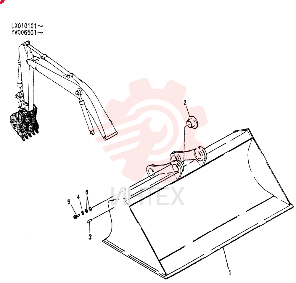 BUCKET ASSY. FINISHING YW61B00017F1