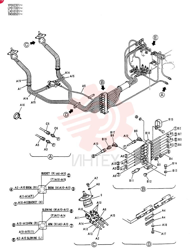 CONTROL LINES,REMOTE YW68H00005F1 (1)