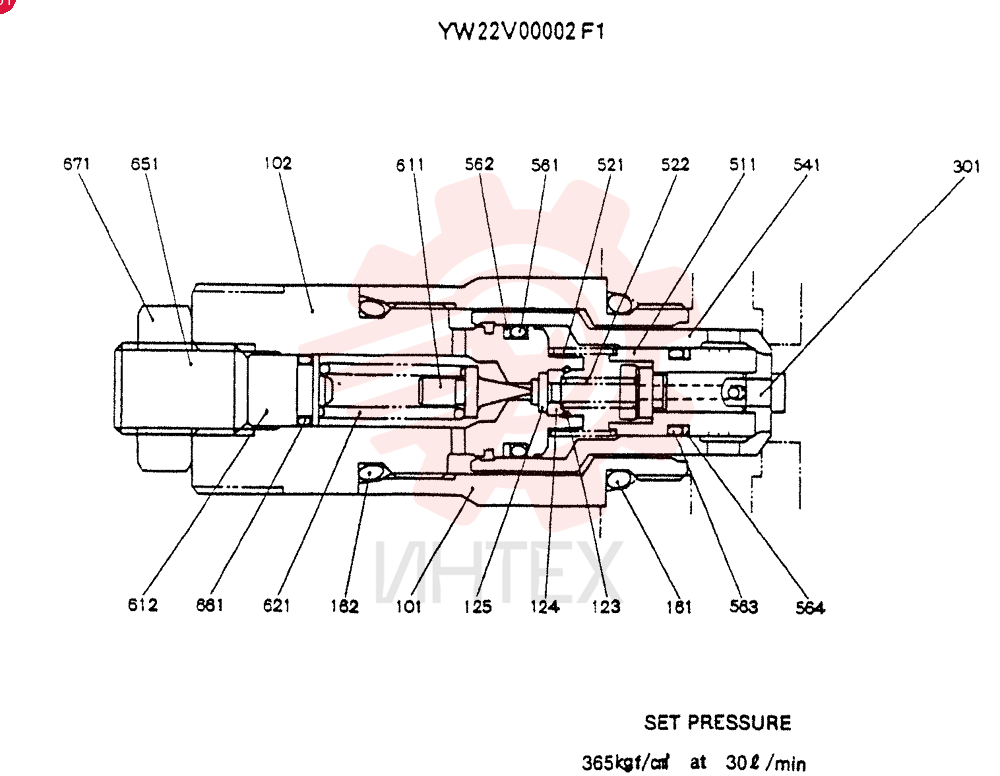 CONTROL VALVE YW22V00002F1