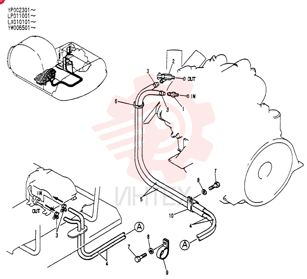 HOSE ASSY, HEATER YW21M00001F1