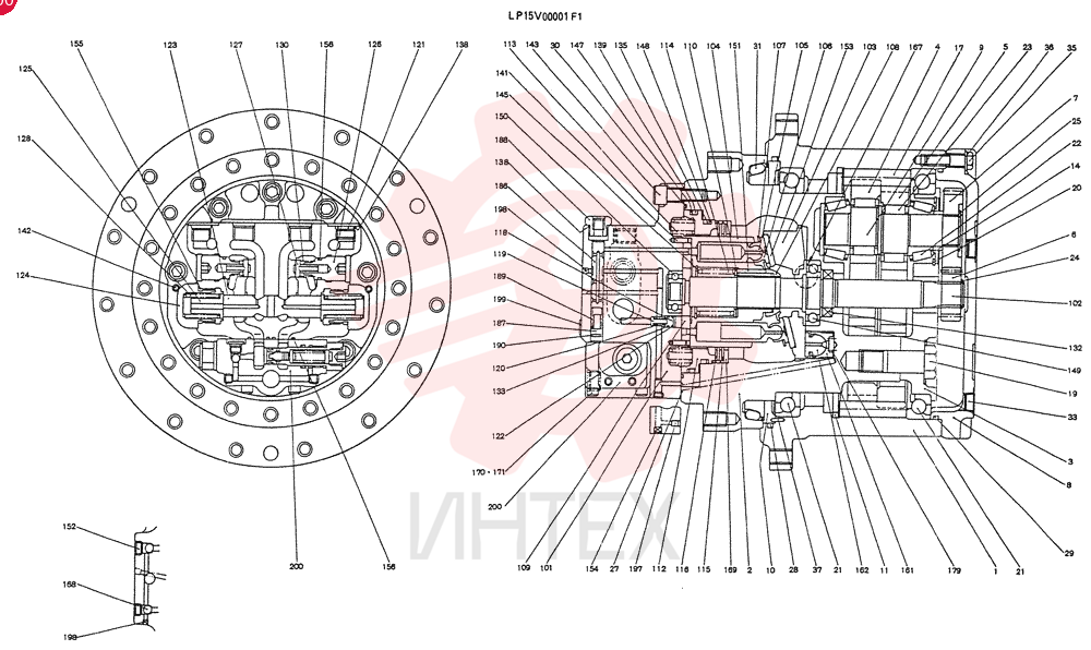 HYDRAULIC MOTOR LP15V00001F1