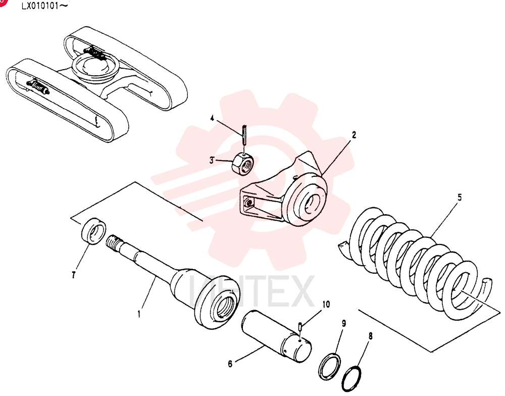 IDLER ADJUST ASSY YW54D00002F1