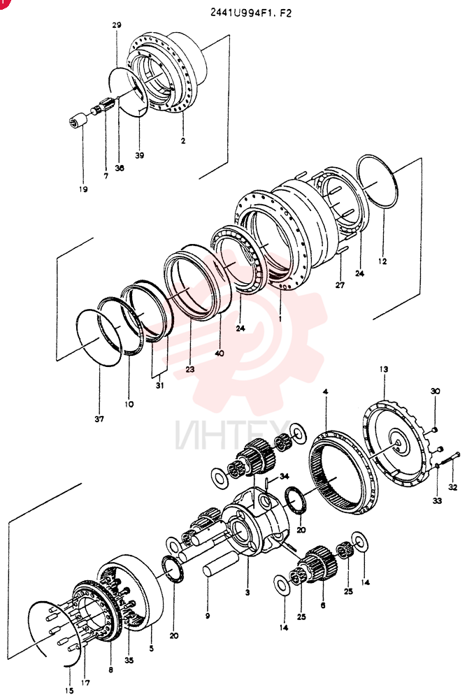 MOTOR ASSY (PROPELLING) 2441U994F1 (1)