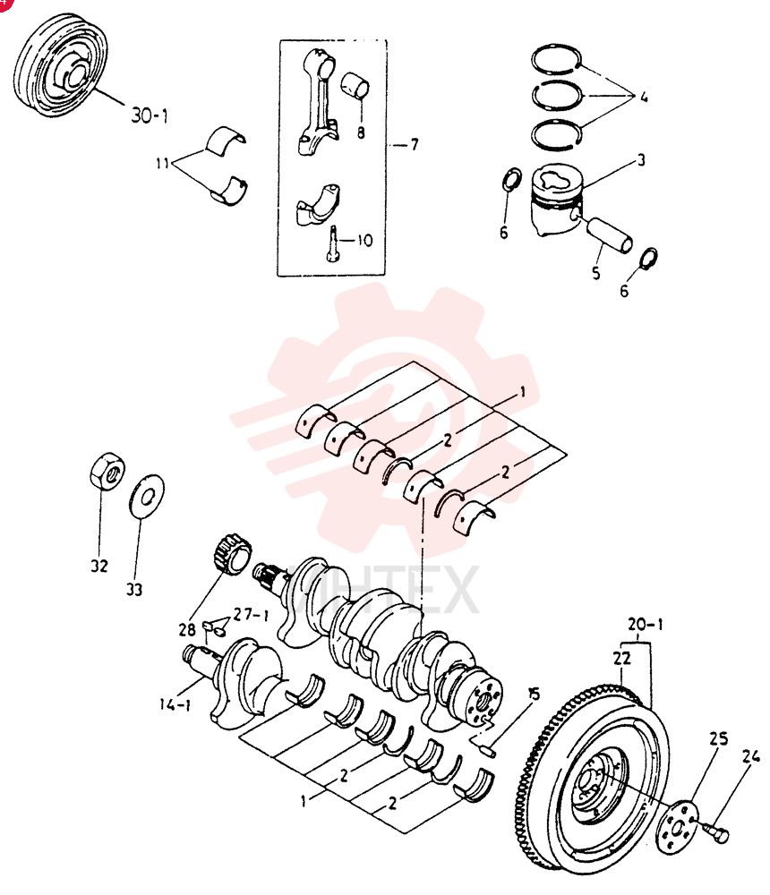SET OF STD MAIN BRGS VI8941170322