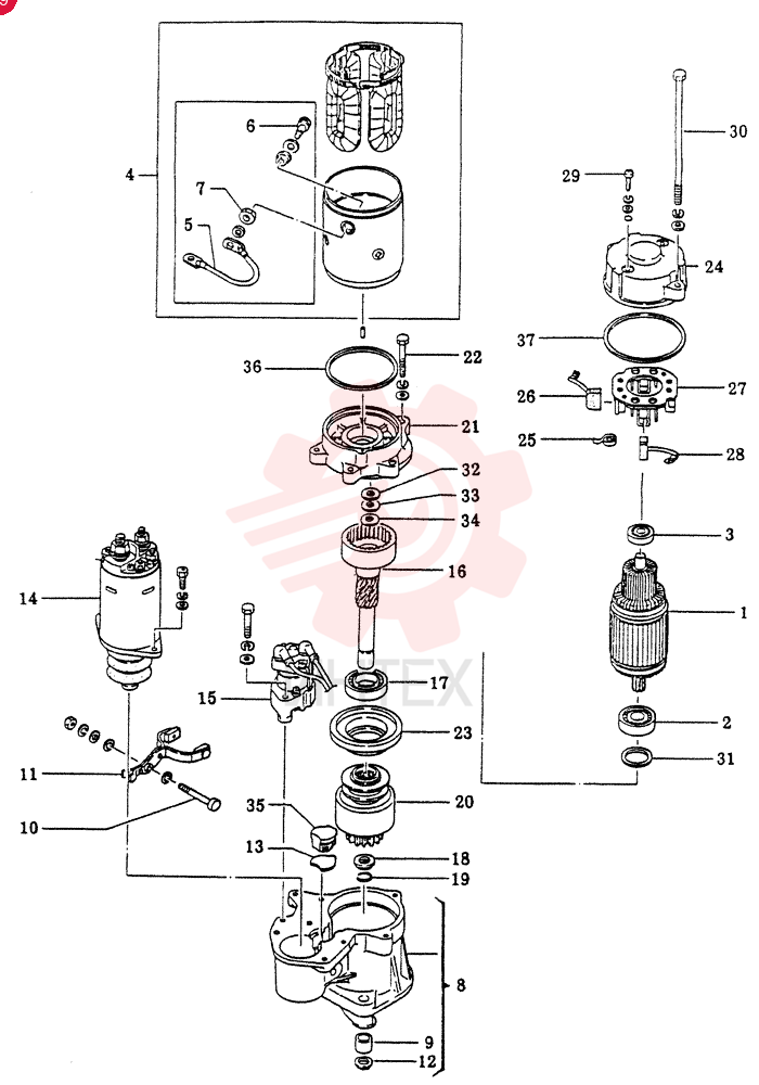 STARTING MOTOR VI8970298630 (2)