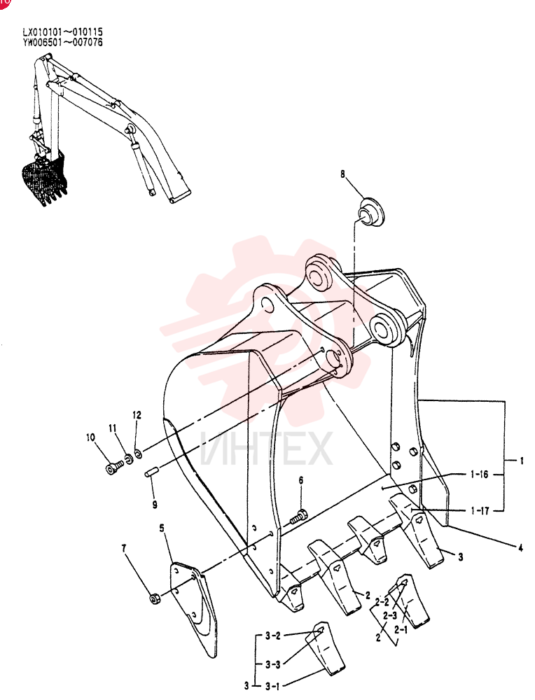 STD, BUCKET ASSY YW61B00001F1