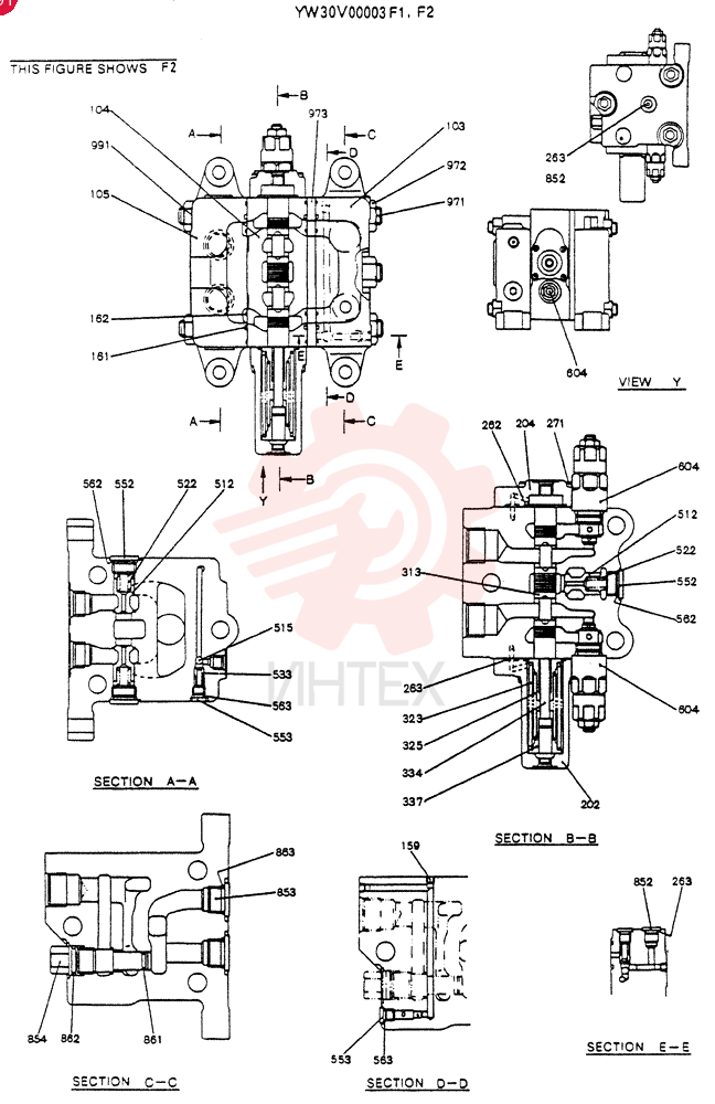 VALVE ASSY, CONTROL YW30V00003F1 (1)