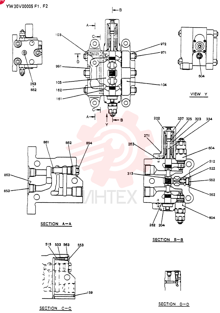 VALVE ASSY, CONTROL YW30V00005F1 (1)