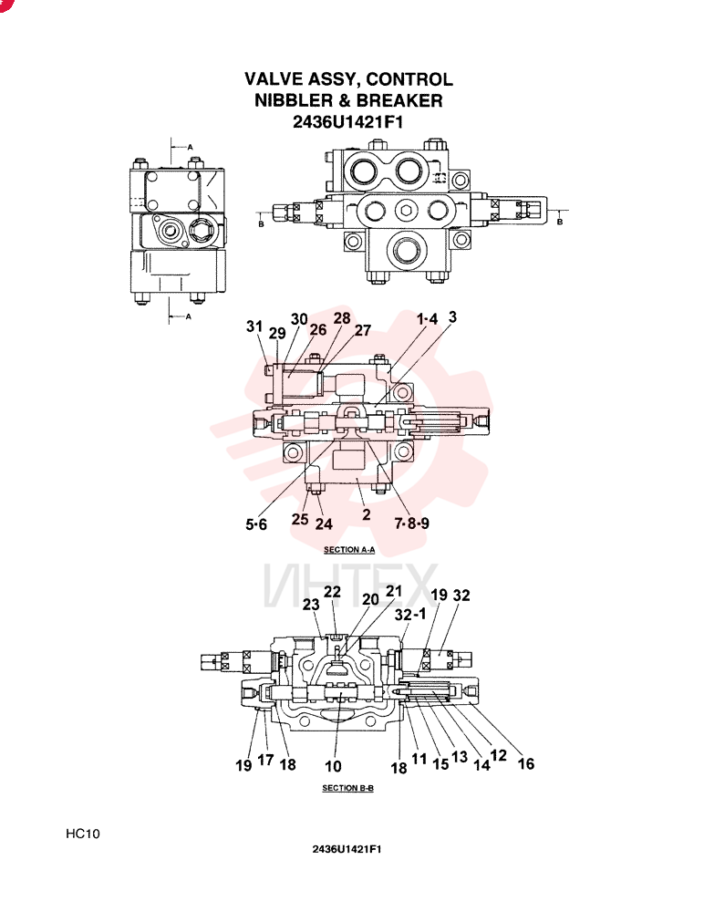 CONTROL VALVE 2436U1421F1