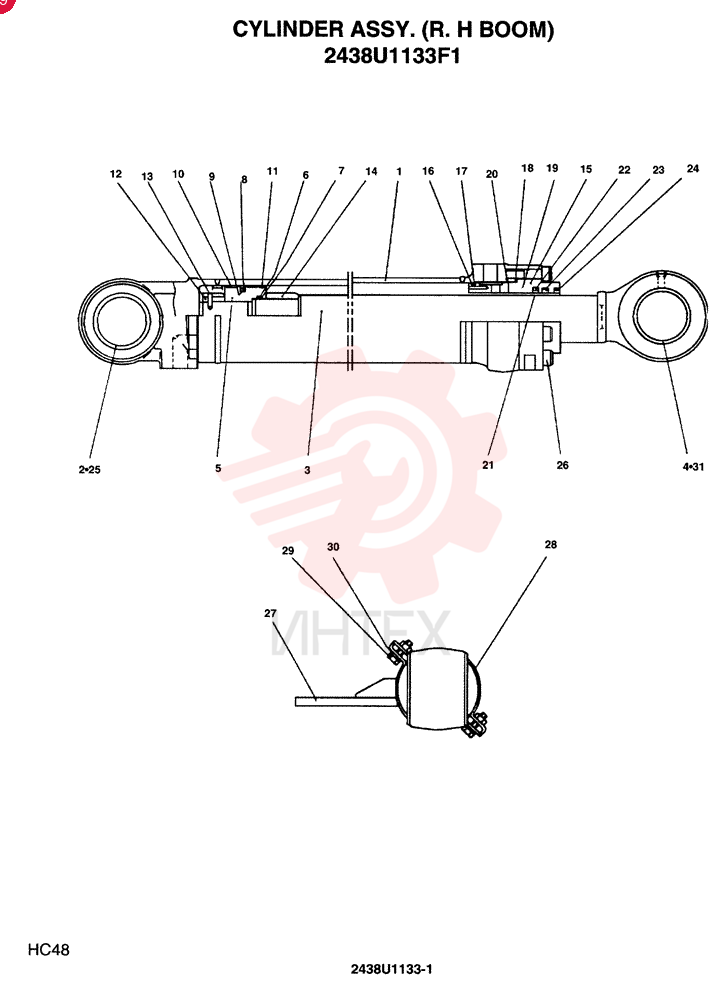 CYLINDER 2438U1133F1