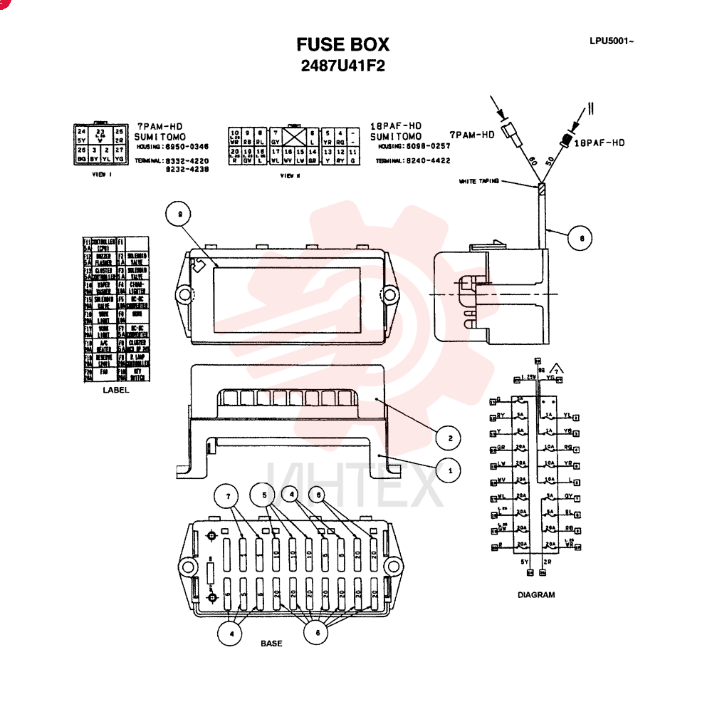 FUSE BOX 2487U41F2