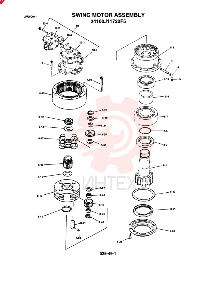 HYDRAULIC MOTOR 24100J11722F5