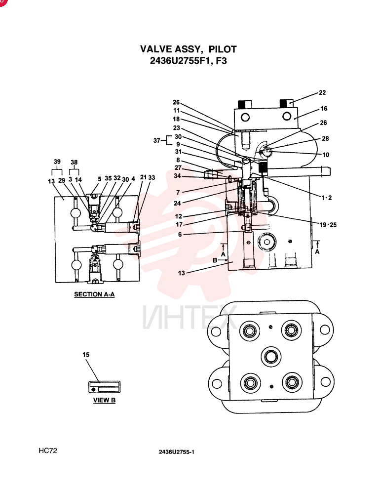 PILOT VALVE 2436U2755F1