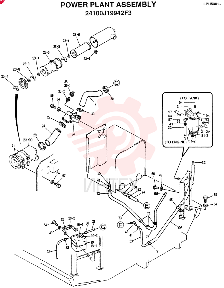POWER PLANT ASSY 24100J19942F3