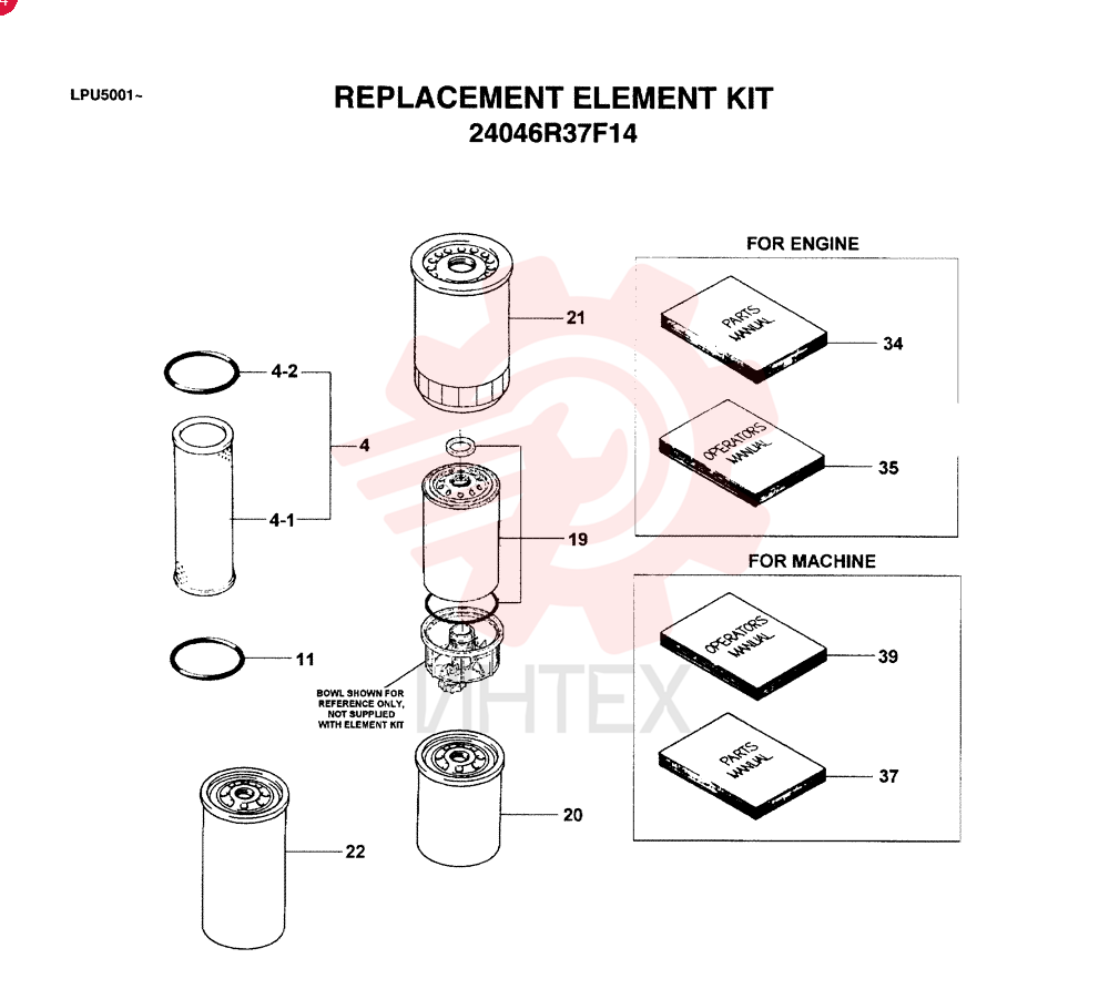 REPLACEMENT ELEMENT KIT 24046R37F14