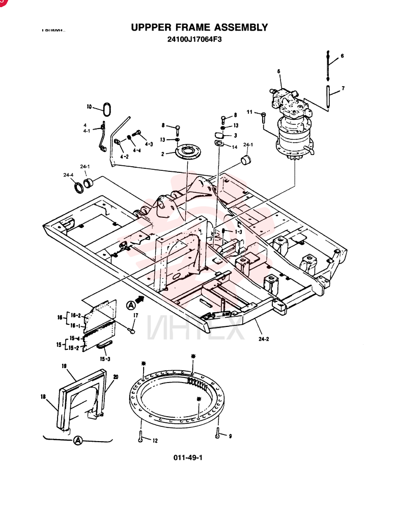 UPPER FRAME ASSY 24100J17064F3