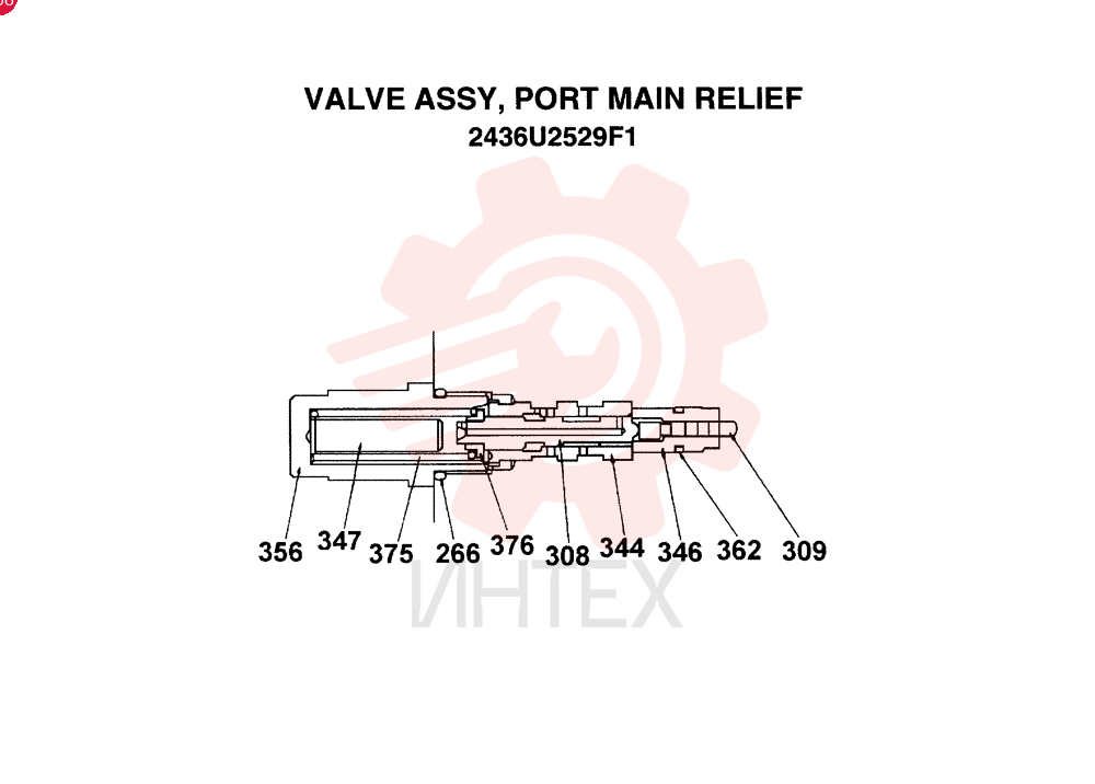 VALVE PRESSURE RELIE 2436U2529F1