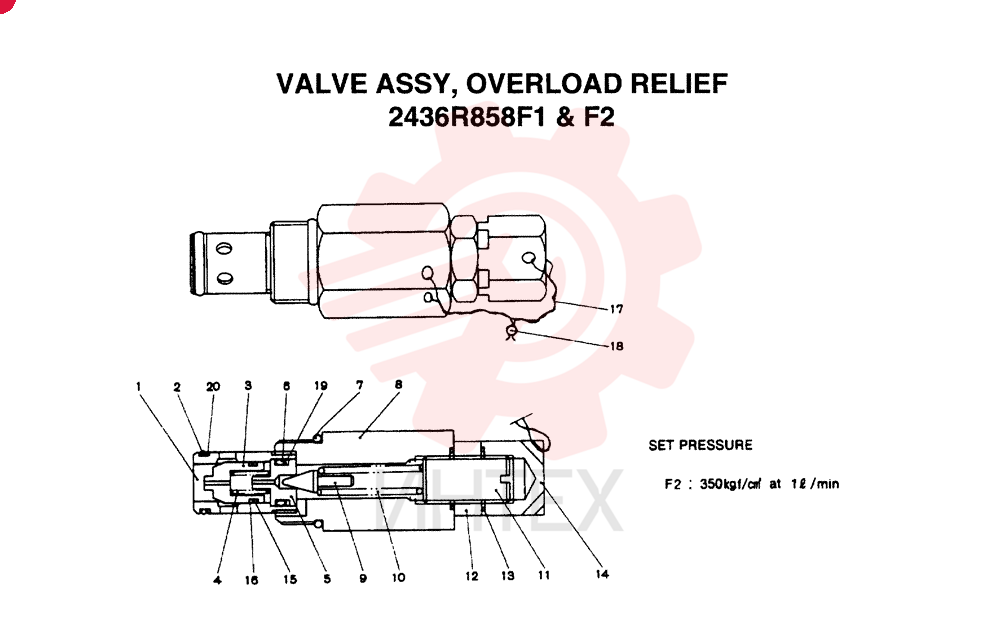 VALVE PRESSURE RELIE 2436R858F1