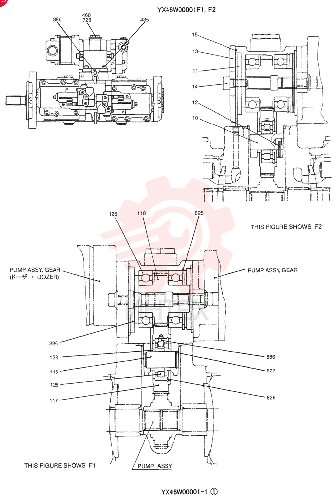 CASE ASSY. YX46W00001F1 (2)
