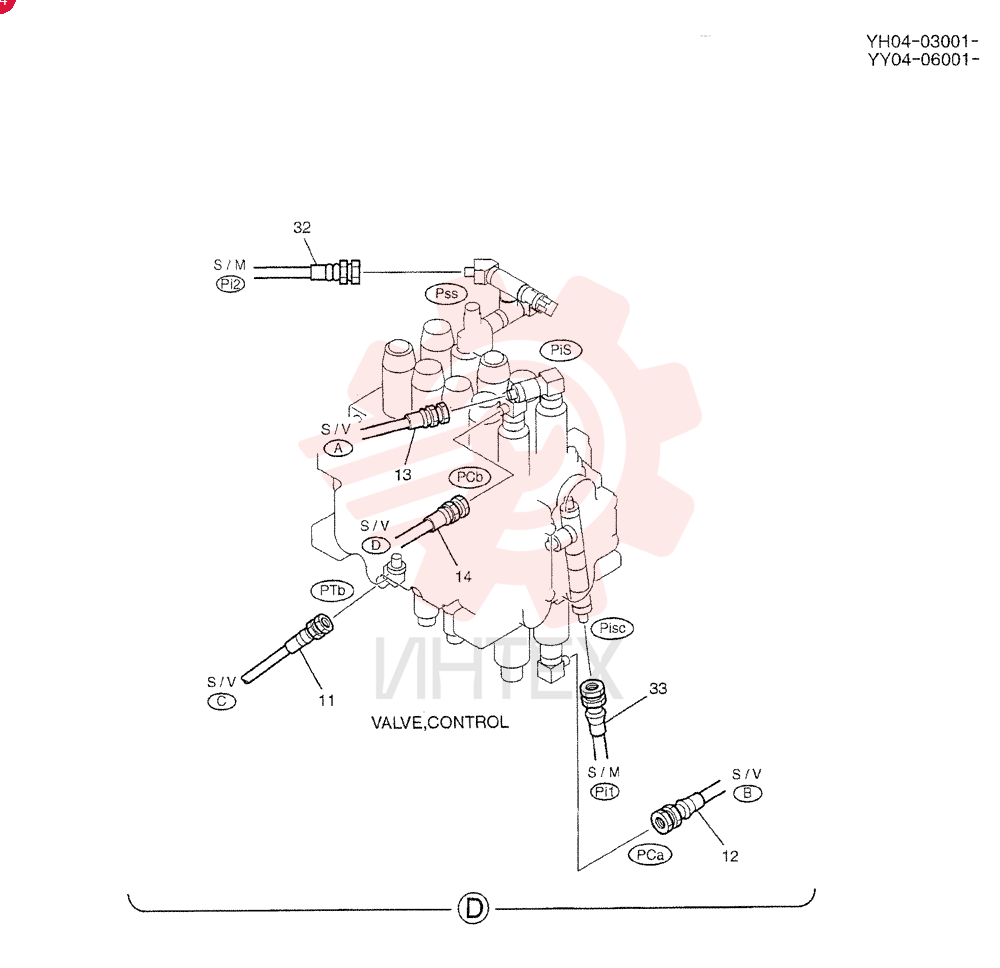 CONTROL LINES, VALVE YY64H00046F2 (1)