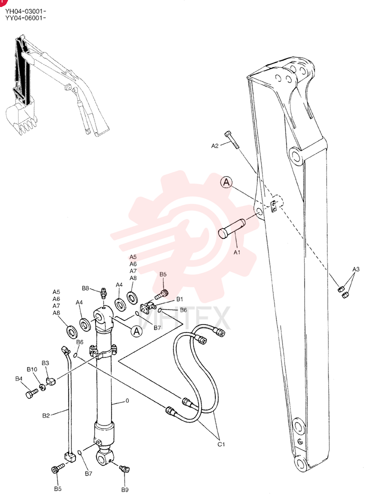 CYLINDER ASSY. YX01V00005F2 (4)