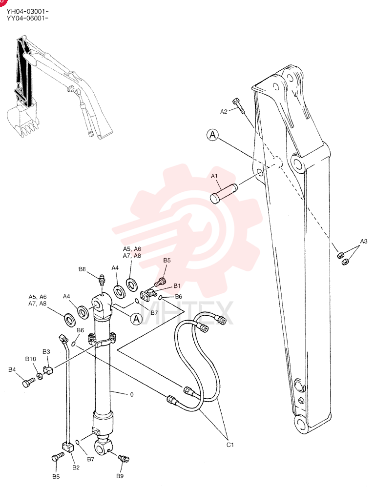 CYLINDER ASSY. YX01V00005F2 (3)