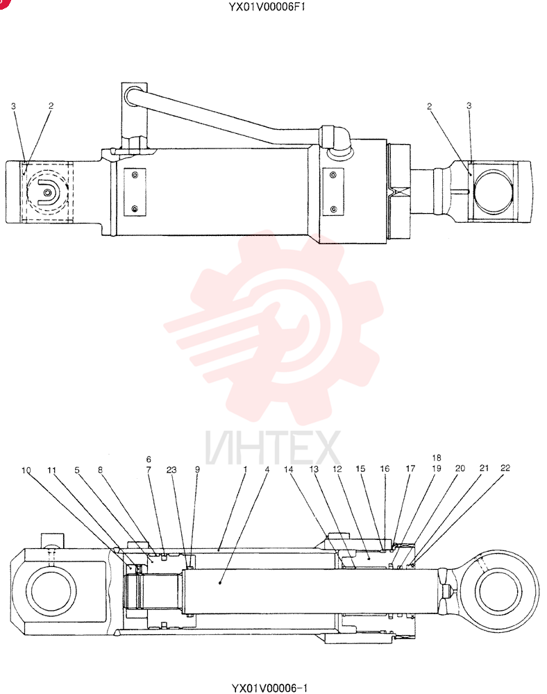 HYDRAULIC CYLINDER YX01V00006F1 (1)