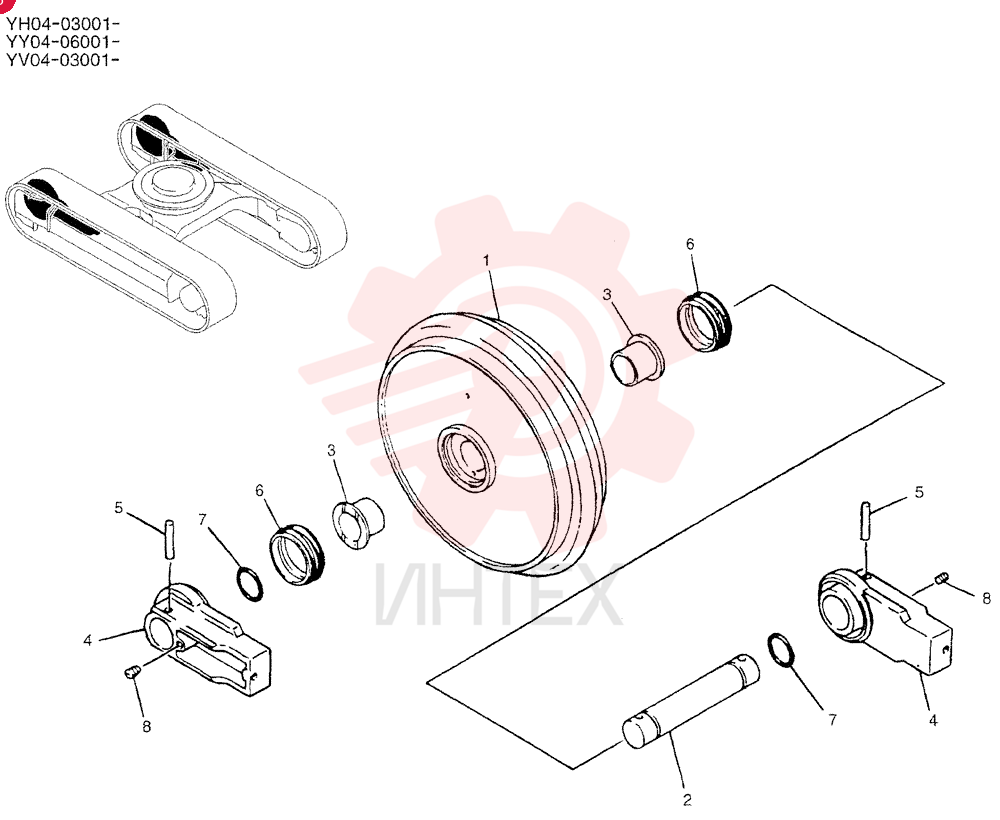 IDLER YX52D00003F1 (2)
