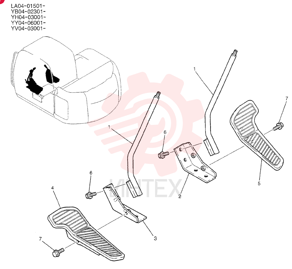 LEVER ASSY. YV50M00003F1 (2)