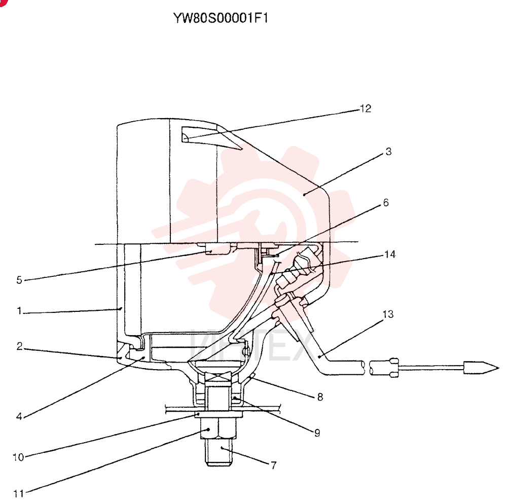 LIGHT ASSY. YW80S00001F1 (1)