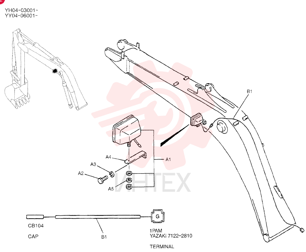 LIGHT ASSY. YV80E00001F1 (2)