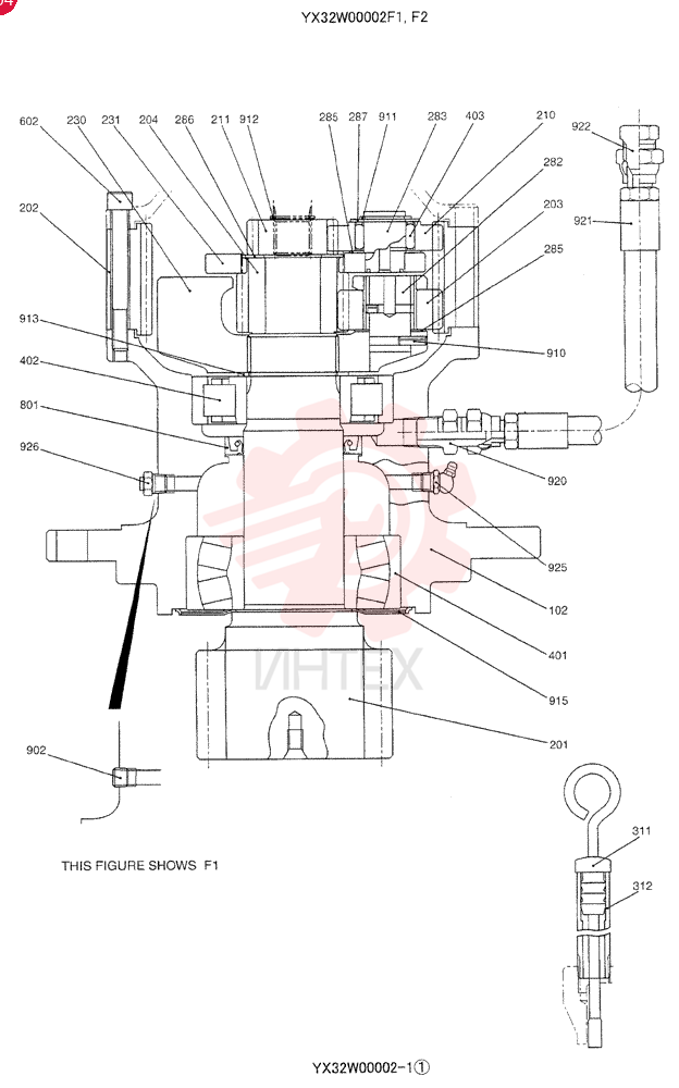 MOTO-REDUCTION GEAR YX32W00002F1 (1)