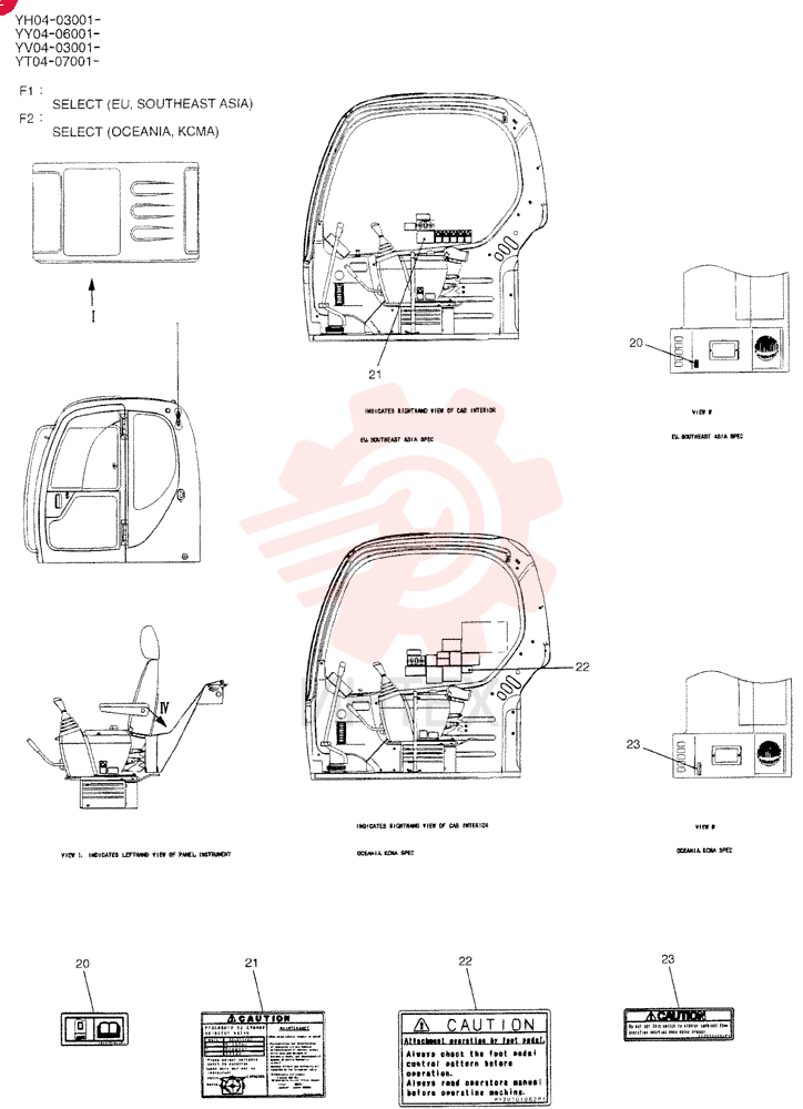 NAME PLATE INSTAL [SELECT (EU, SOUTHEAST ASIA)] YT22T00055F4 (1)