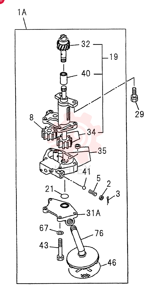 OIL PUMP AND OIL STRAINER 0-51C (1)