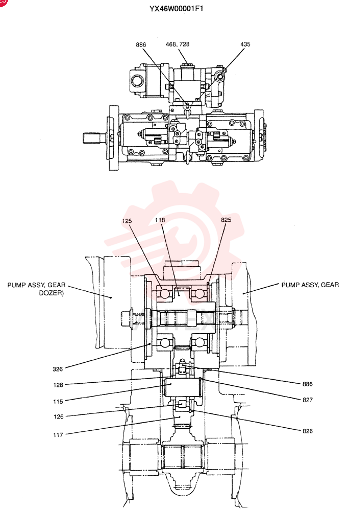 CASE ASSY. YX46W00001F1