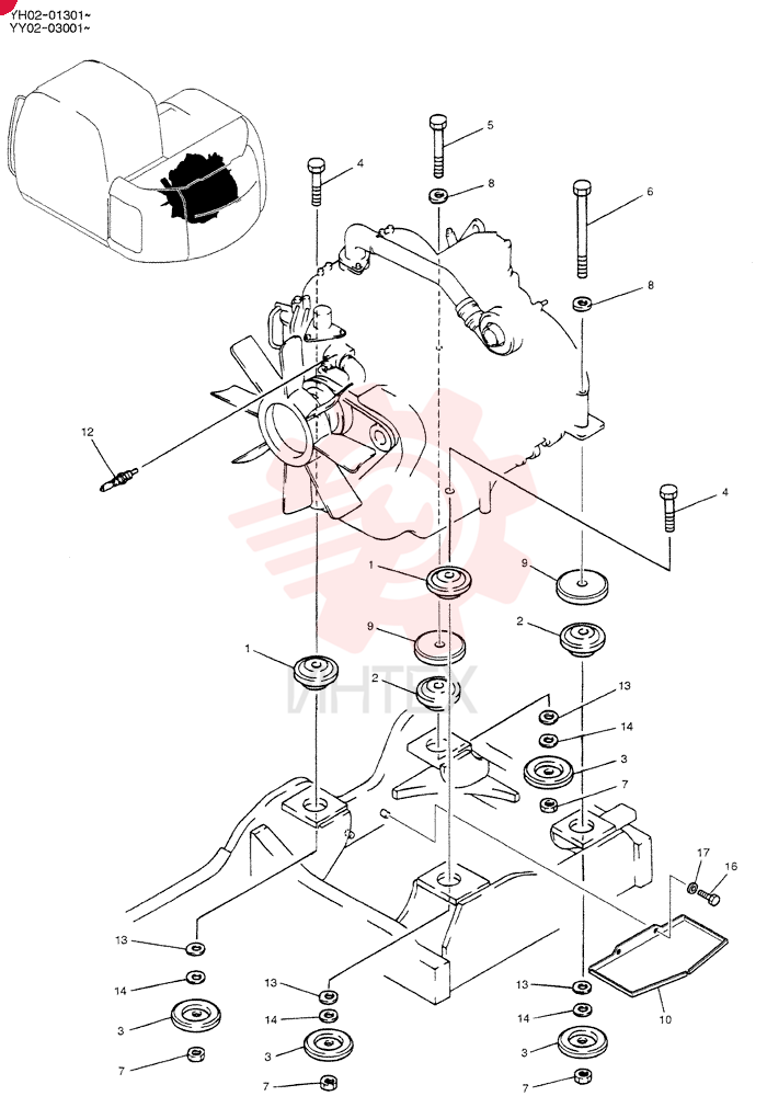 ENGINE YY02P00008F1