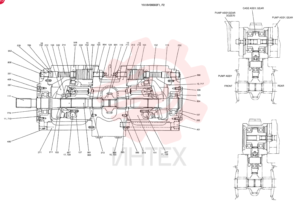 HYDRAULIC PUMP YX10V00003F1