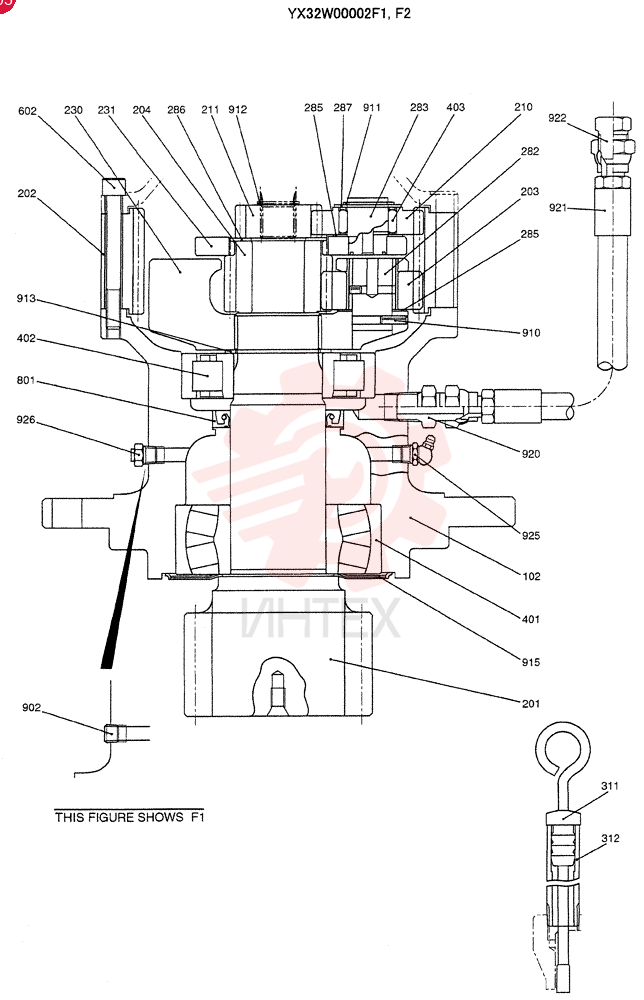 MOTO-REDUCTION GEAR YX32W00002F1