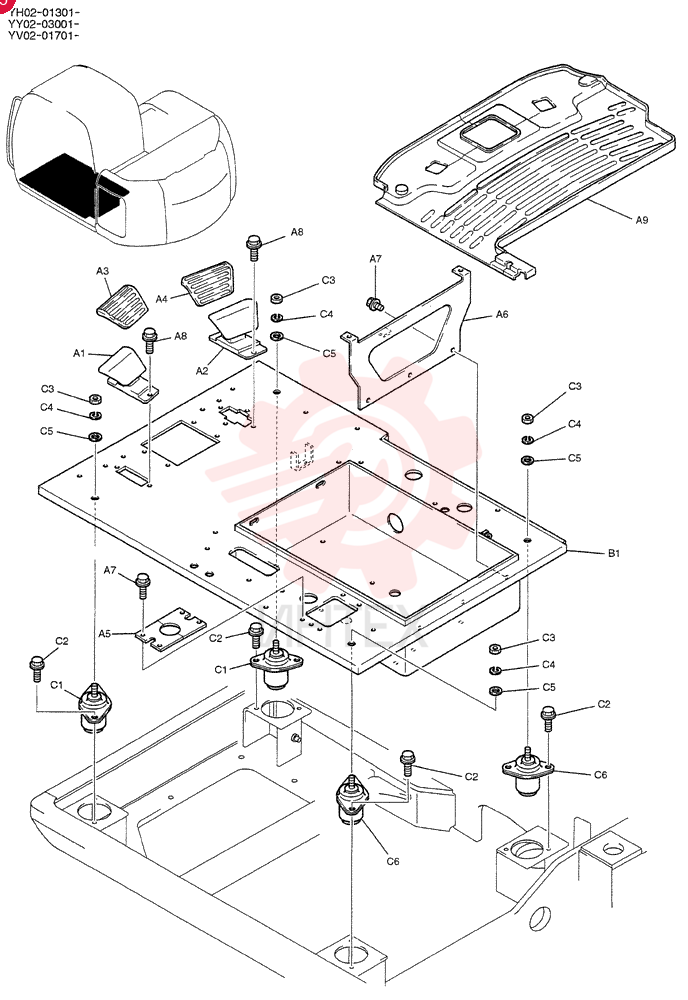 PLATE ASSY. YY03M00014F1