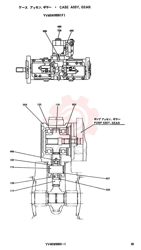 CASE ASSY. YV46W00001F1