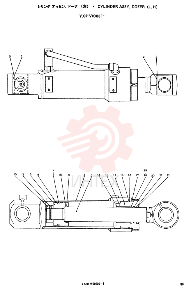 HYDRAULIC CYLINDER YX01V00006F1 (1)