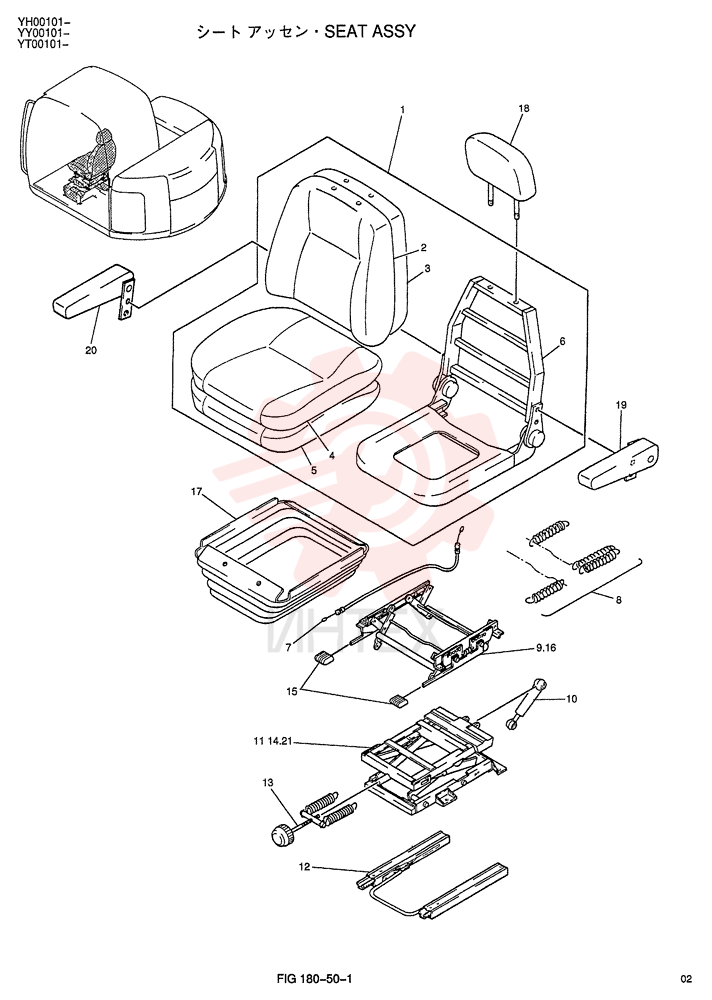 SEAT ASSY. YT25M00010F1
