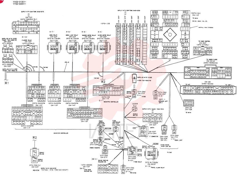 CONTROLLER ASSY, Serial Range: YH02-01301-YH02-01402 YY22E00024F4 (3)