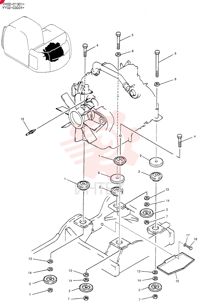 ENGINE YY02P00008F1