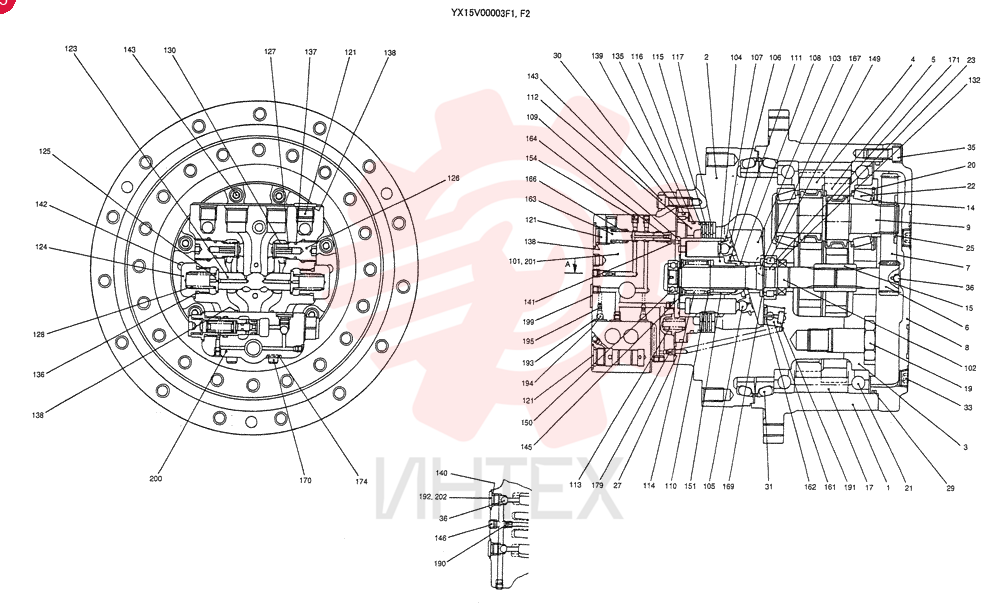 HYDRAULIC MOTOR YX15V00003F1